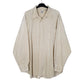 Mens Cream GAP Corduroy Long Sleeve Shirt