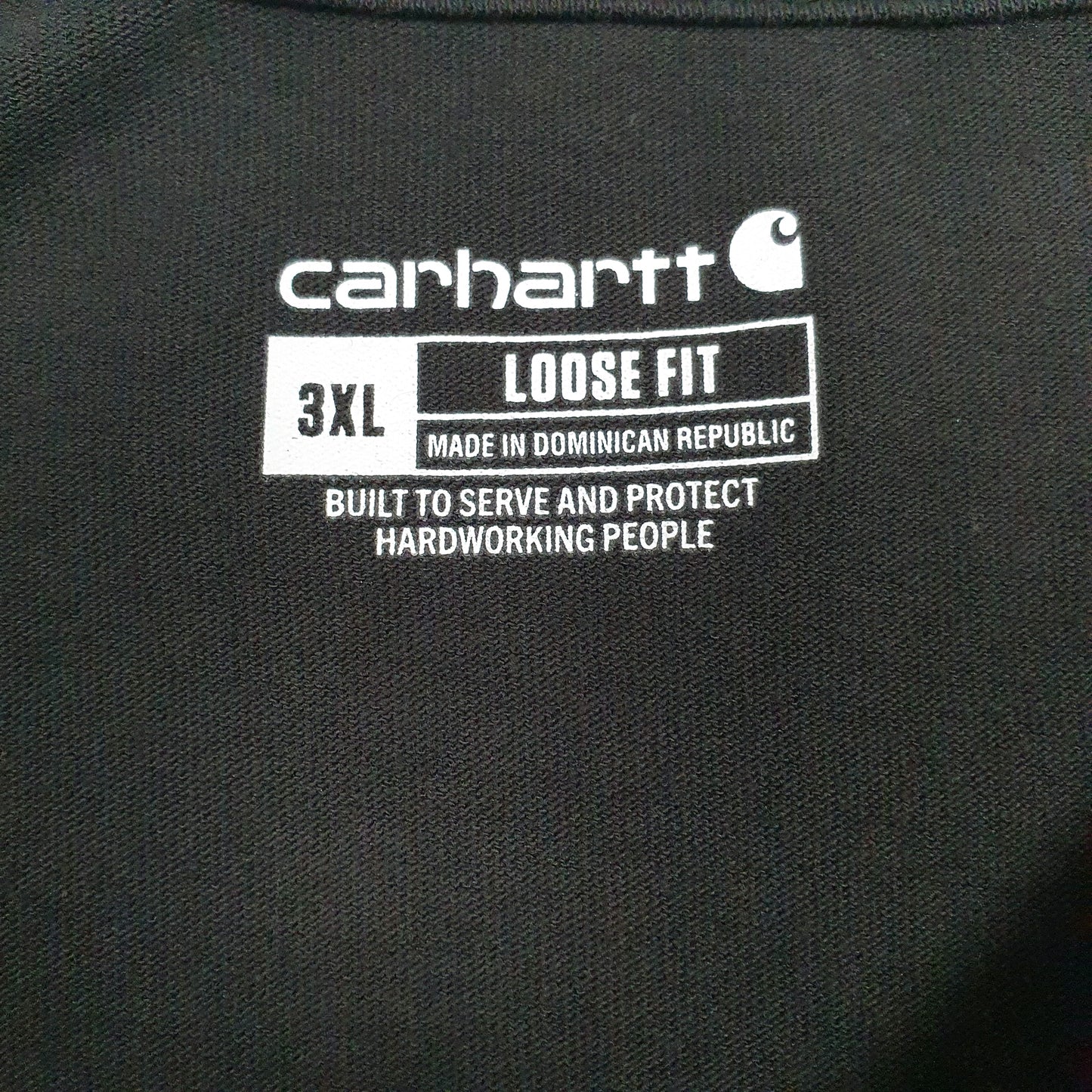 Mens Black Carhartt   T Shirt