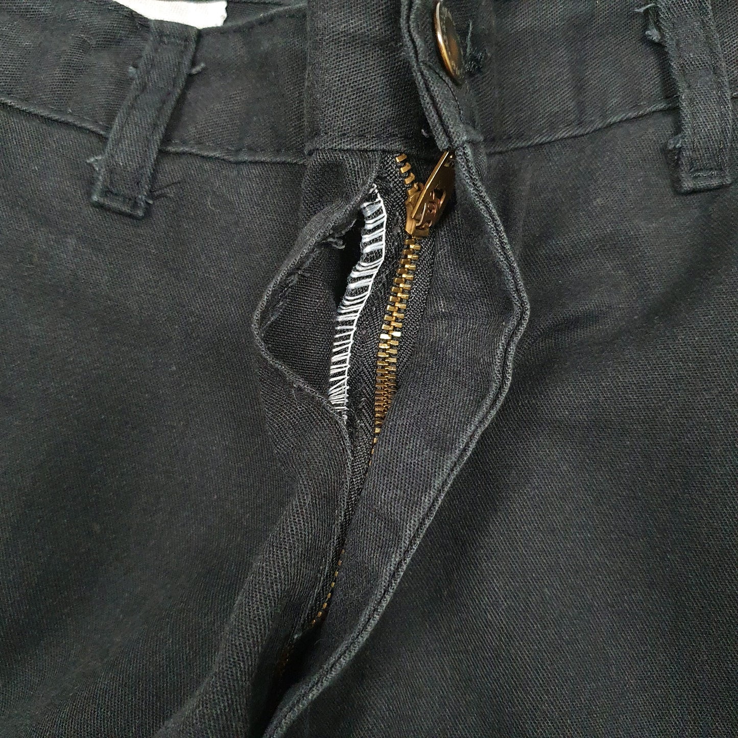 Mens Black Dickies   Trousers