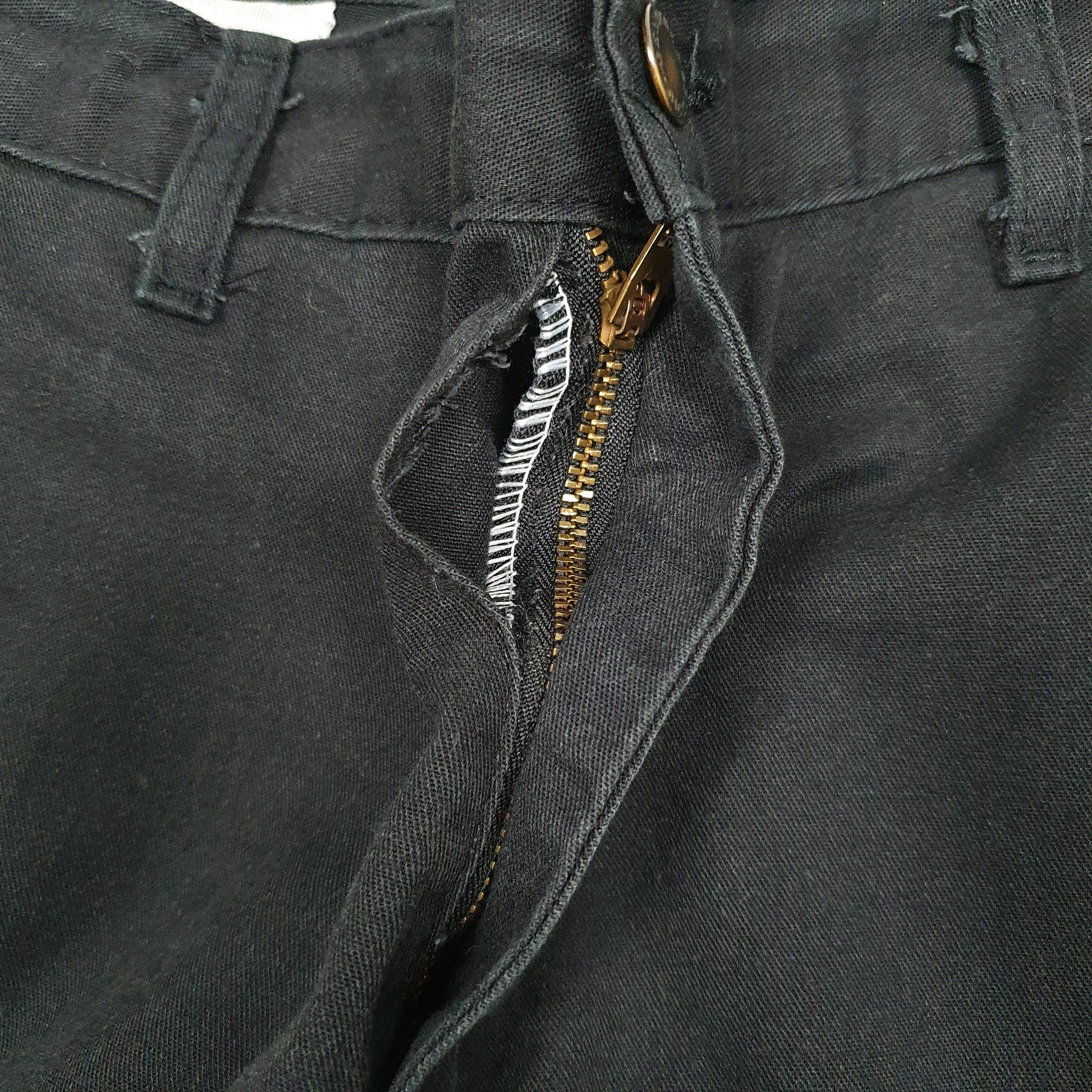 Mens Black Dickies   Trousers