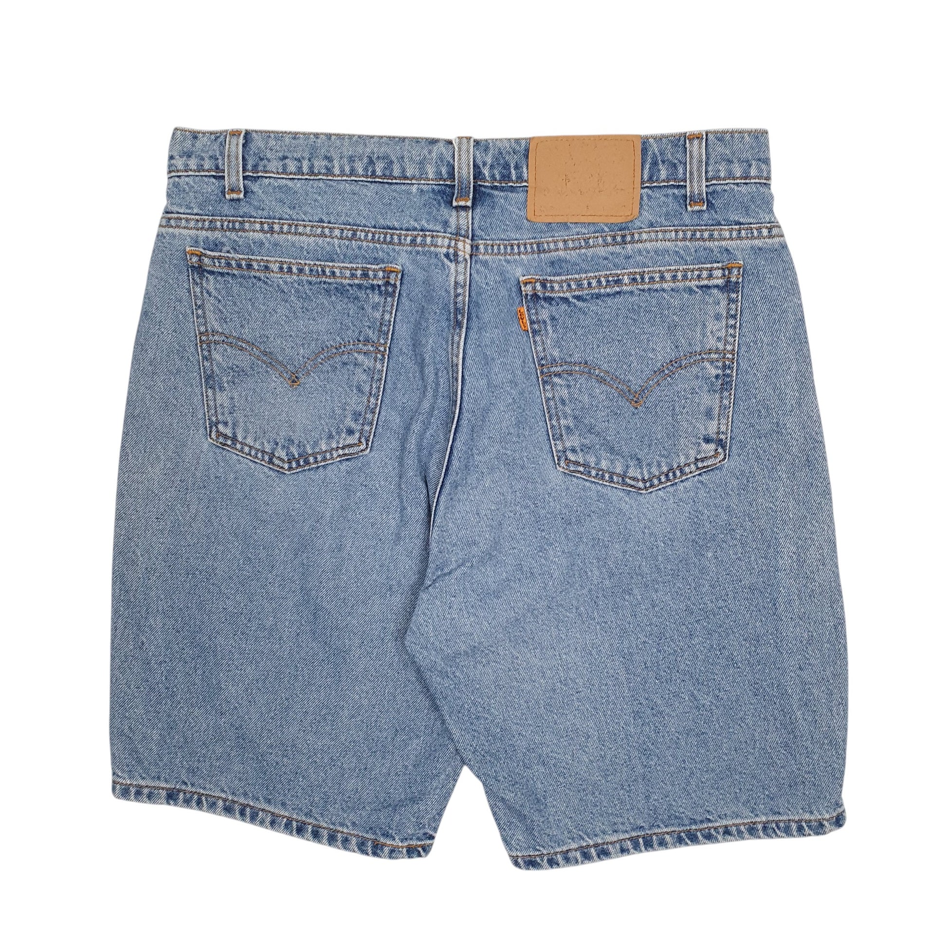 Mens Blue Levis Vintage 90s Orange Tab 505  Shorts