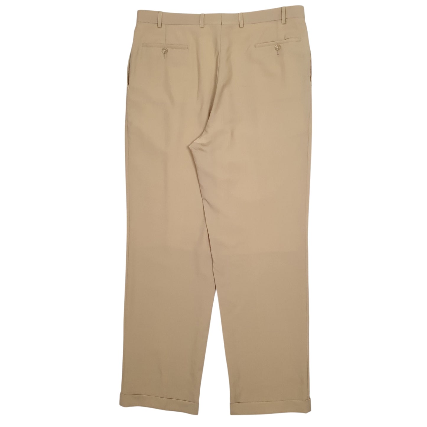 Mens Beige Polo Ralph Lauren Double Pleated  Trousers