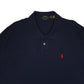 Mens Navy Polo Ralph Lauren Custom Slim Fit  Polo Shirt