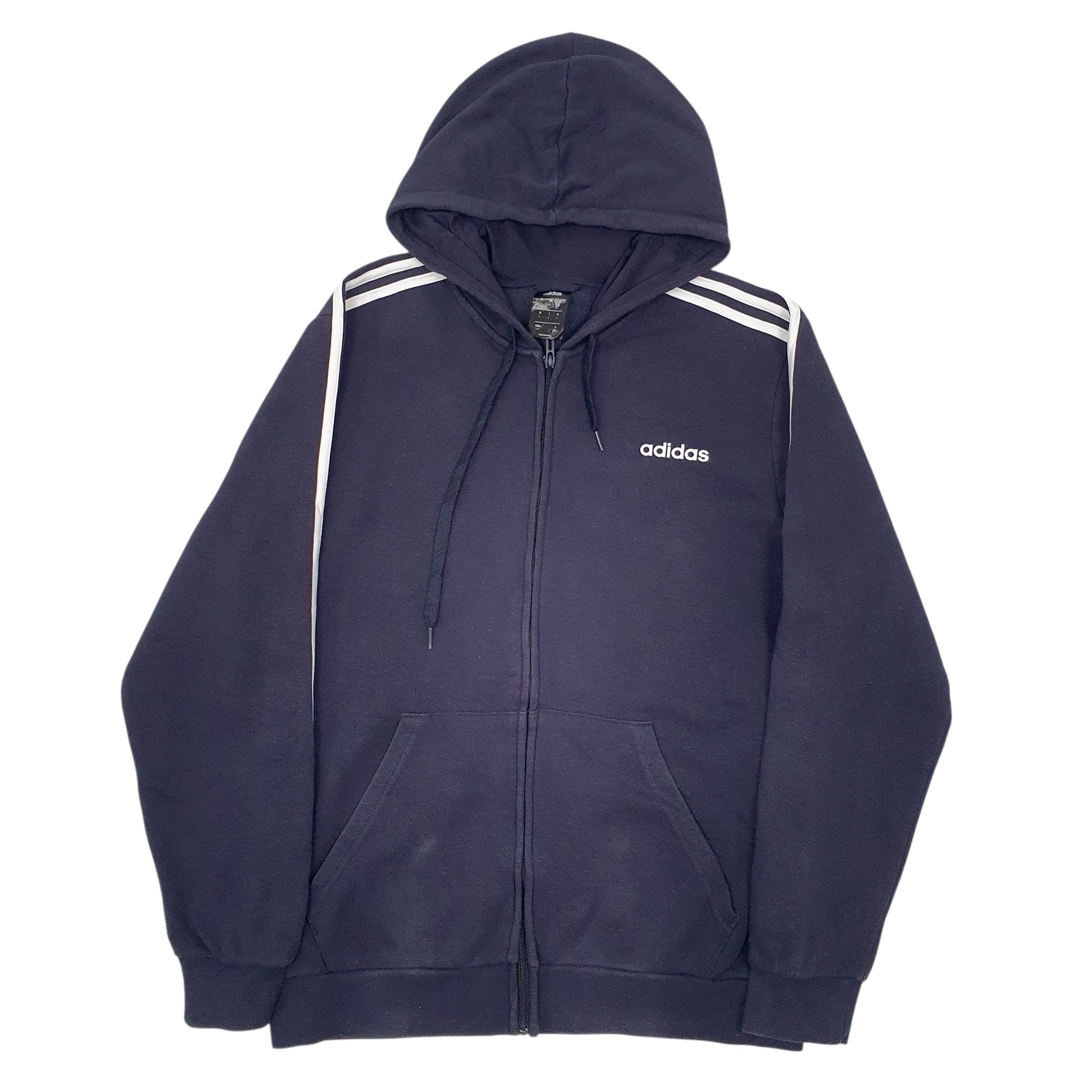 Mens Navy Adidas  Full Zip Jumper