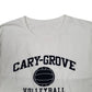 Mens White Unbranded Cary Grove Volleyball  T Shirt