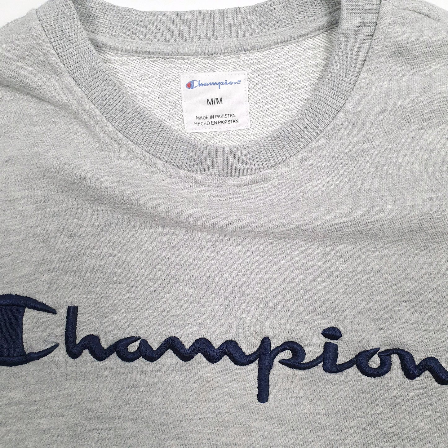 Mens Grey Champion  Crewneck Jumper
