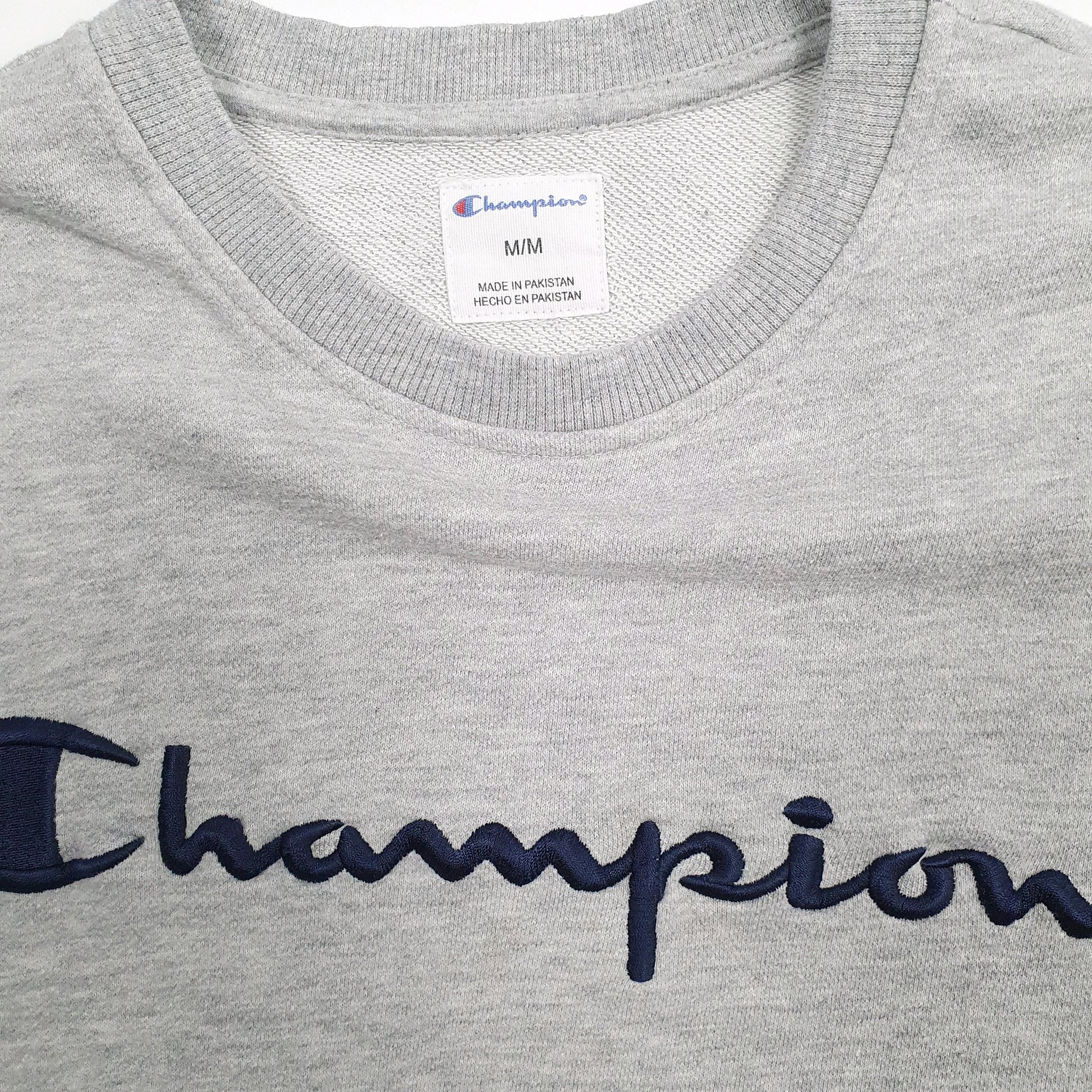 Mens Grey Champion  Crewneck Jumper