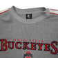 Mens Grey Starter Ohio State Buckeyes Crewneck Jumper