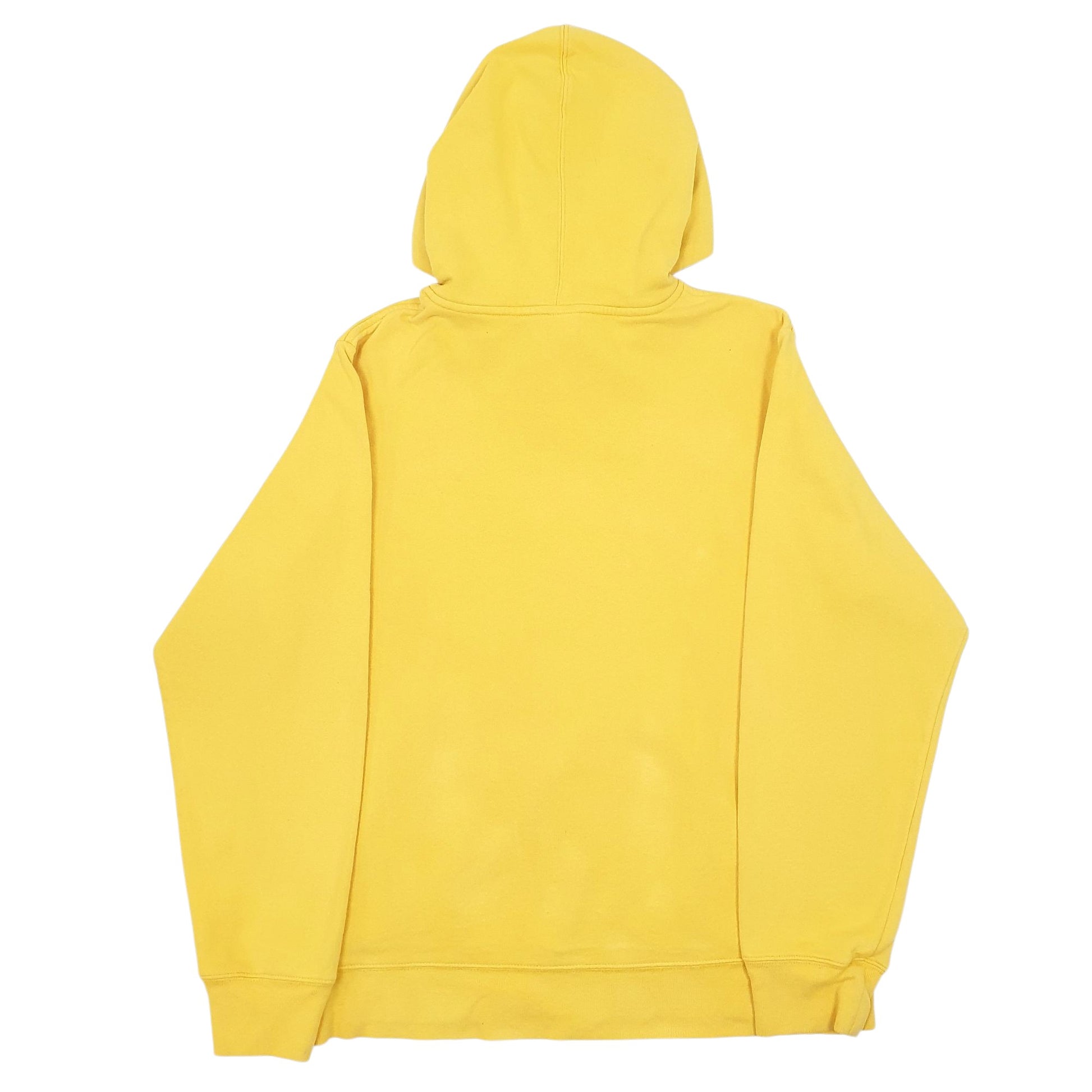 Mens Yellow The North Face Spellout Hoodie Jumper