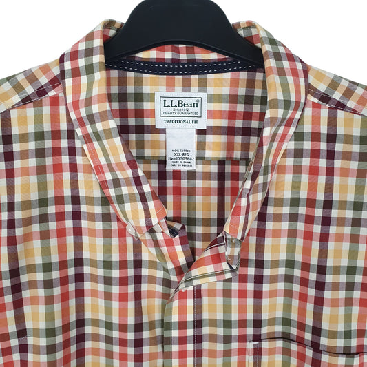 Mens Orange L.L.Bean   Shirt