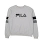 Womens White Fila  Crewneck Jumper