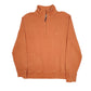 Mens Orange Nautica  Quarter Zip Jumper