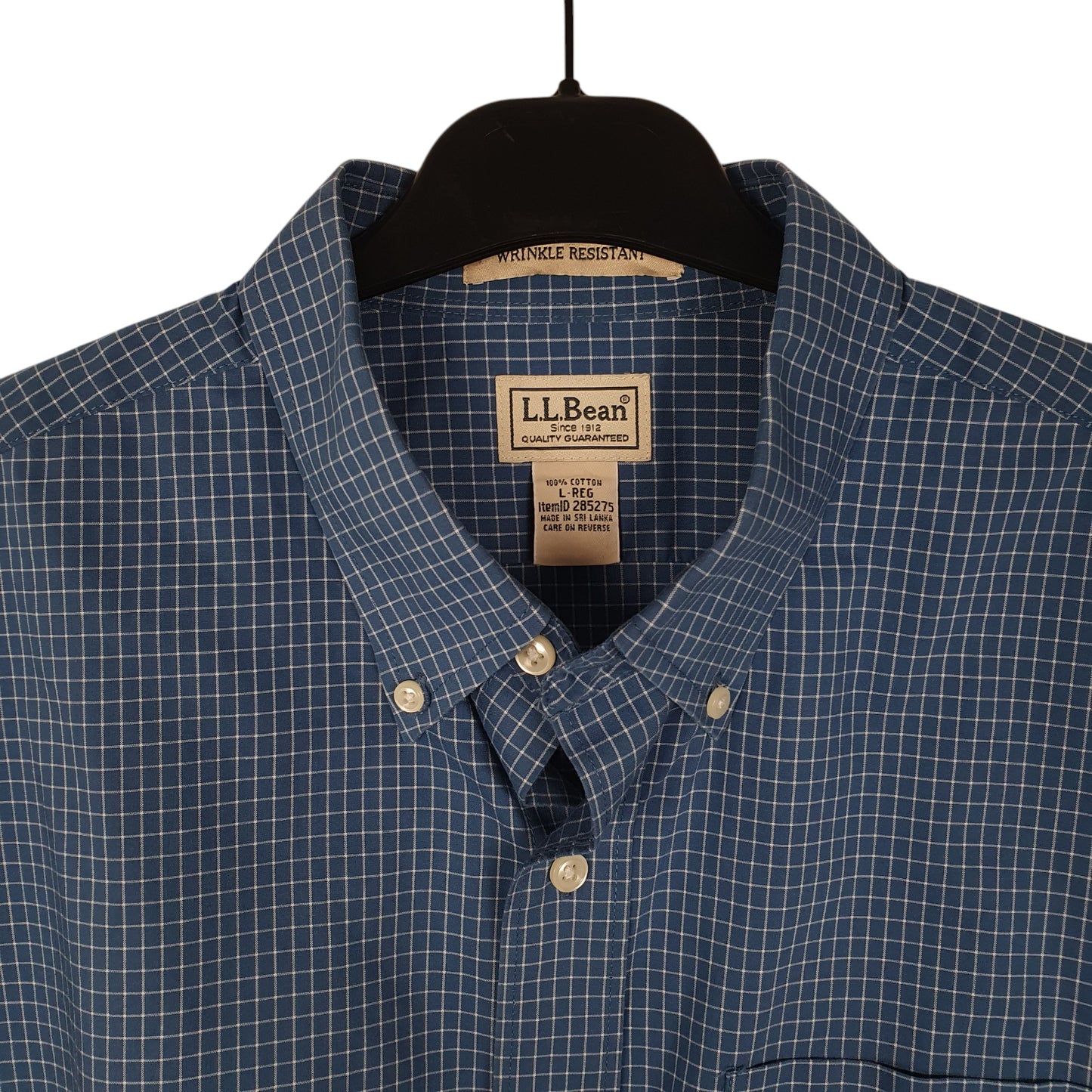 Mens Blue L.L.Bean   Shirt