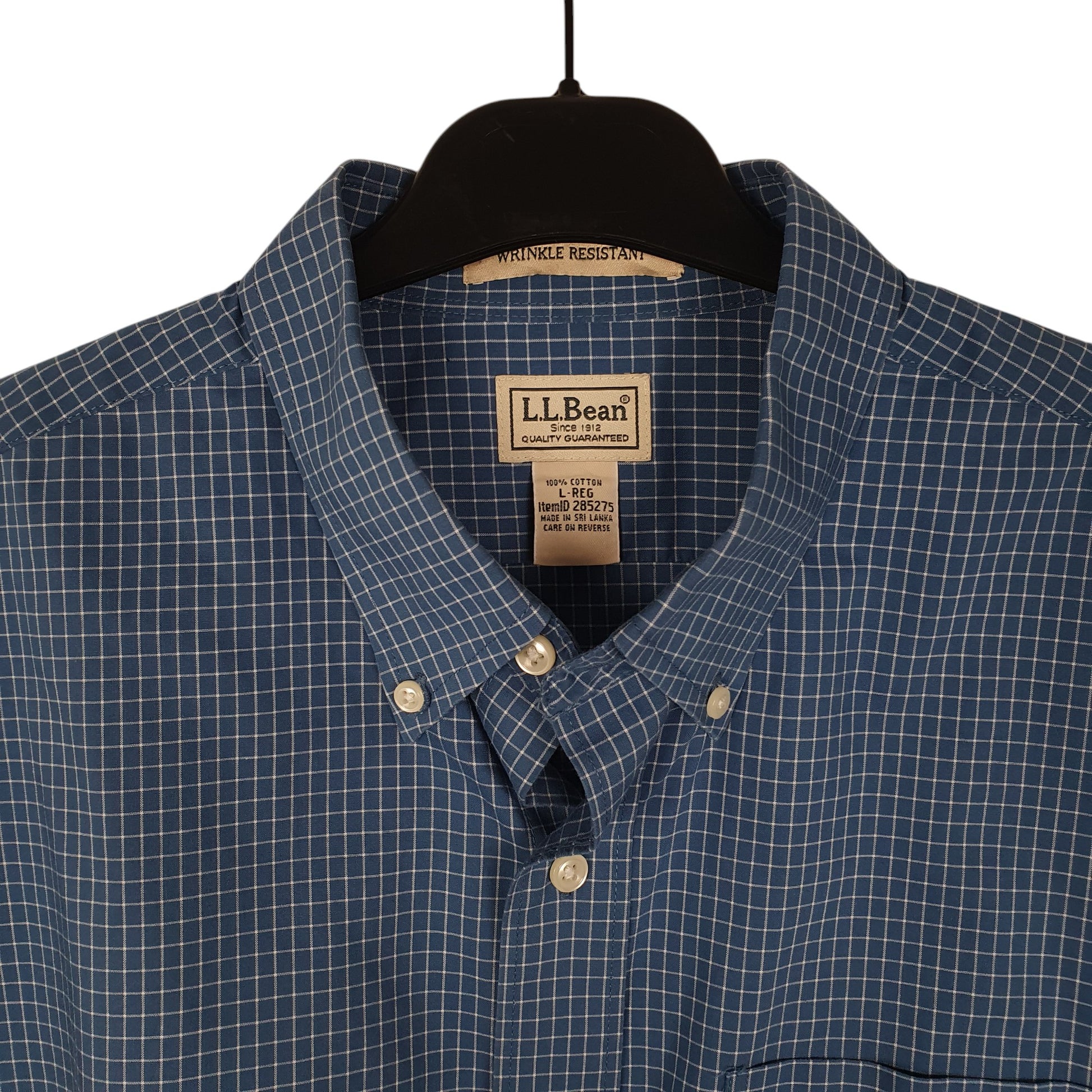 Mens Blue L.L.Bean   Shirt