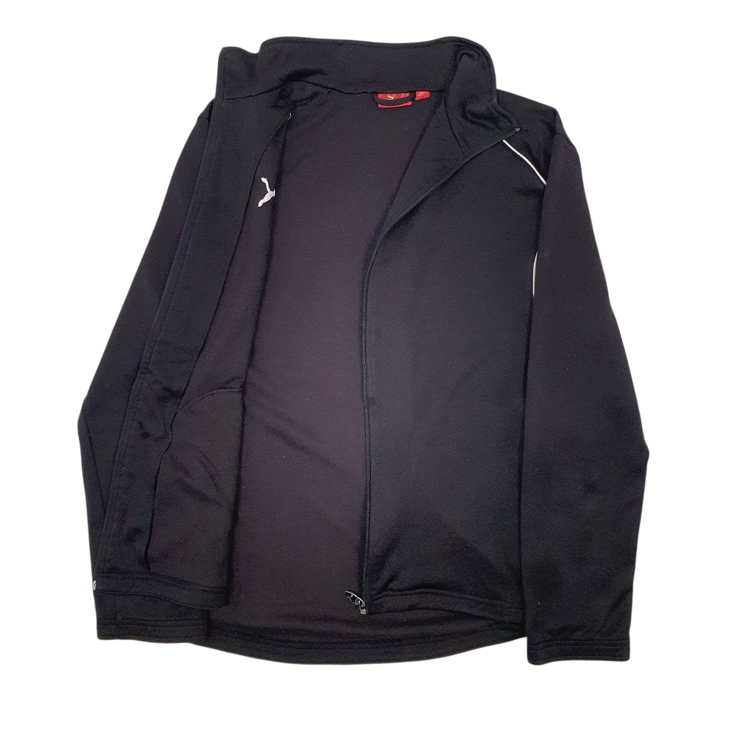 Mens Black Puma  Full Zip Jumper