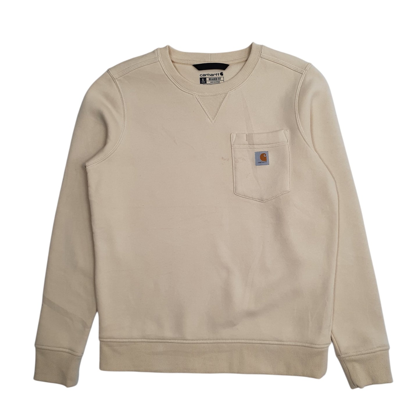 Womens Cream Carhartt  Crewneck Jumper