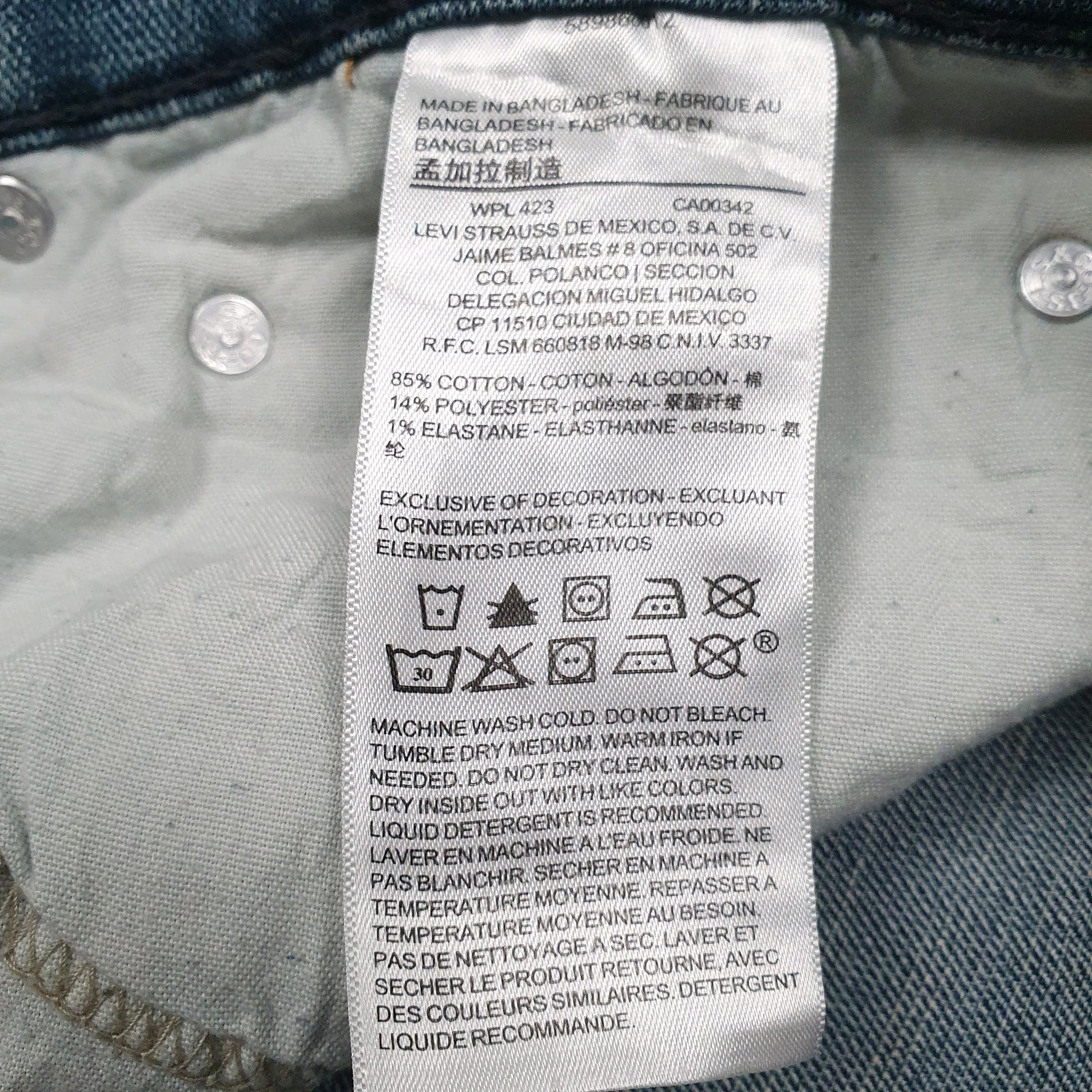 Mens Blue Levis   Jeans