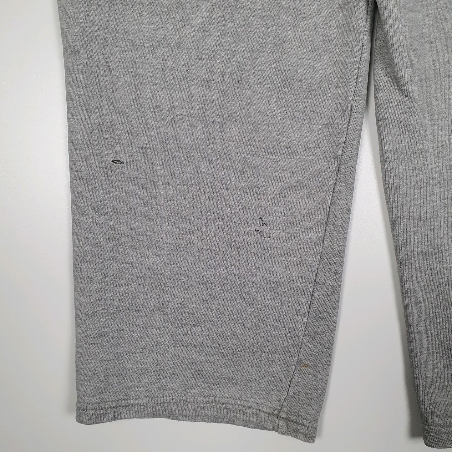 Mens Grey Champion Vintage 00s Reverse Weave Wrestling Full Zip Trousers