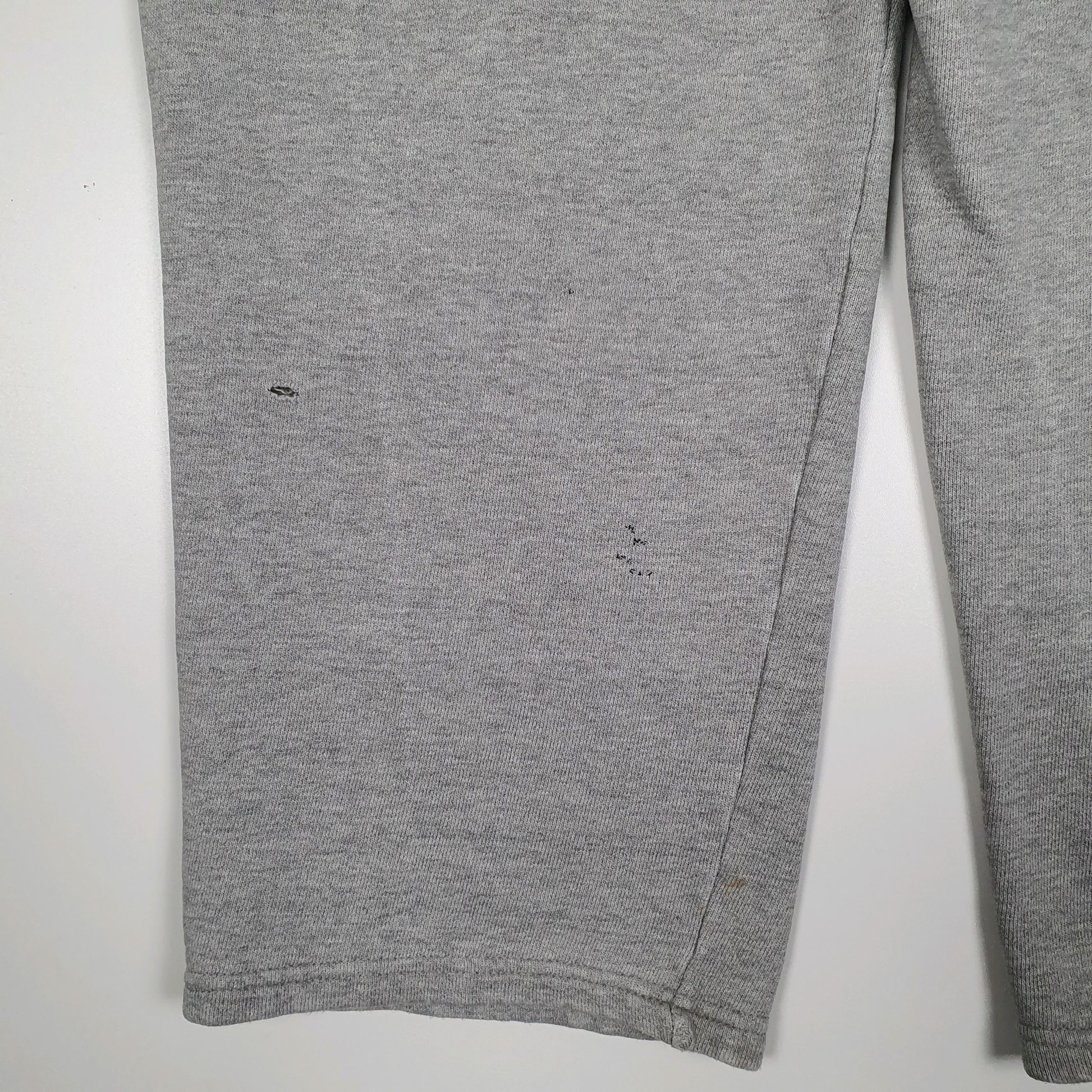 Mens Grey Champion Vintage 00s Reverse Weave Wrestling Full Zip Trousers