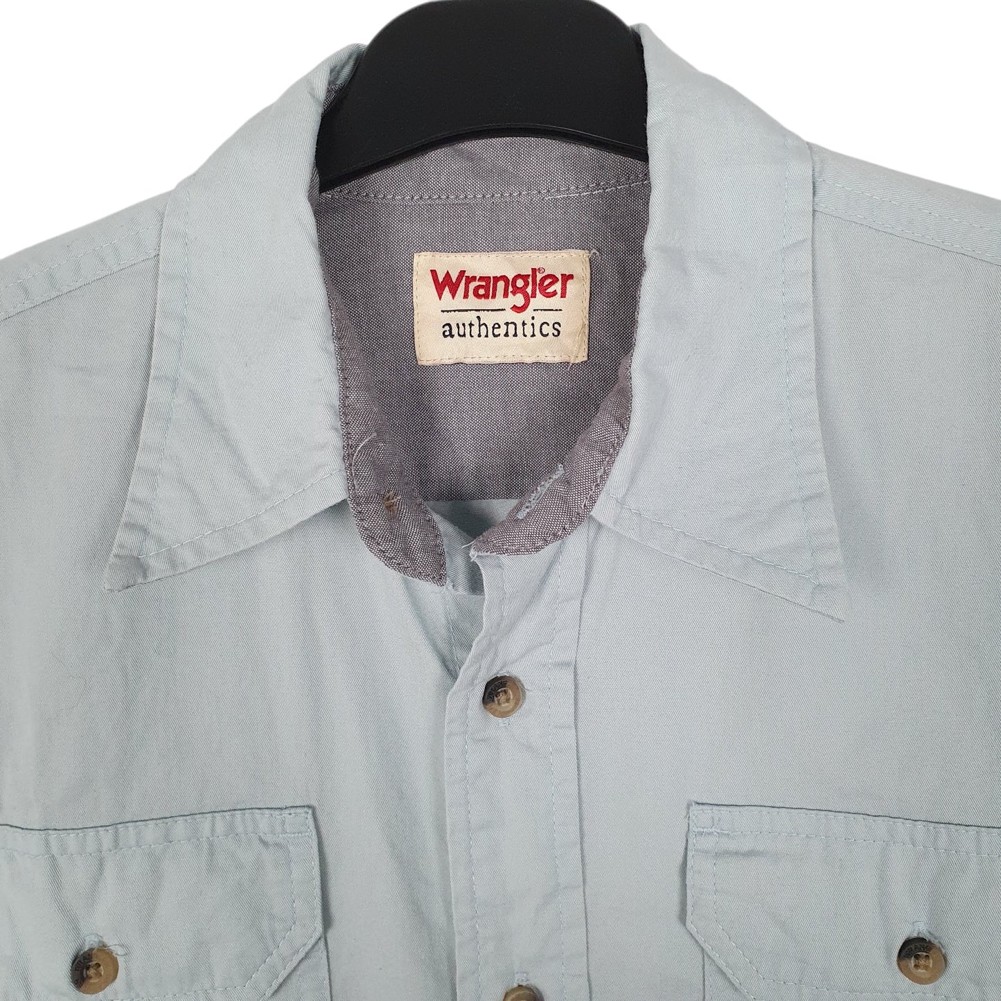 Mens Blue Wrangler   Shirt