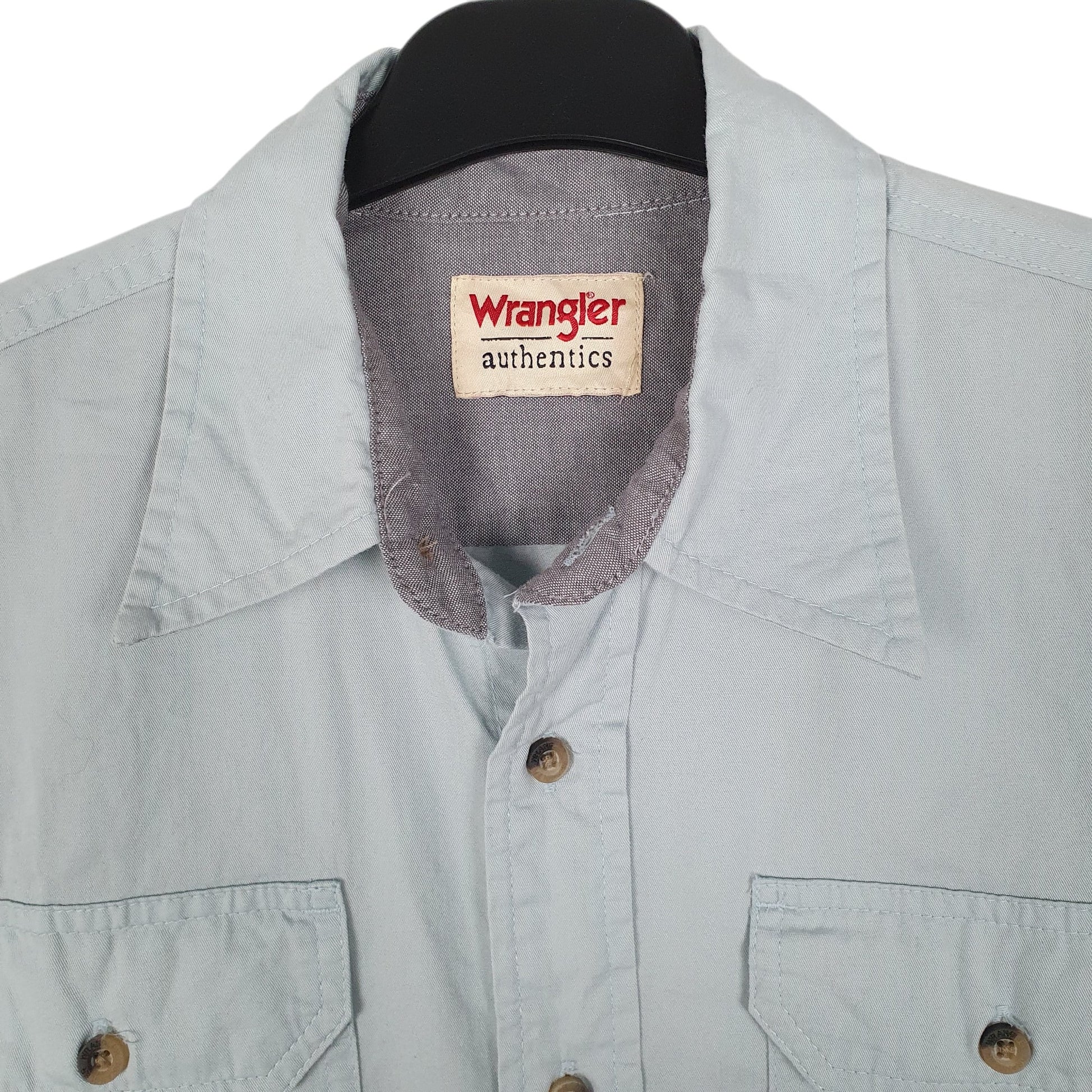 Mens Blue Wrangler   Shirt
