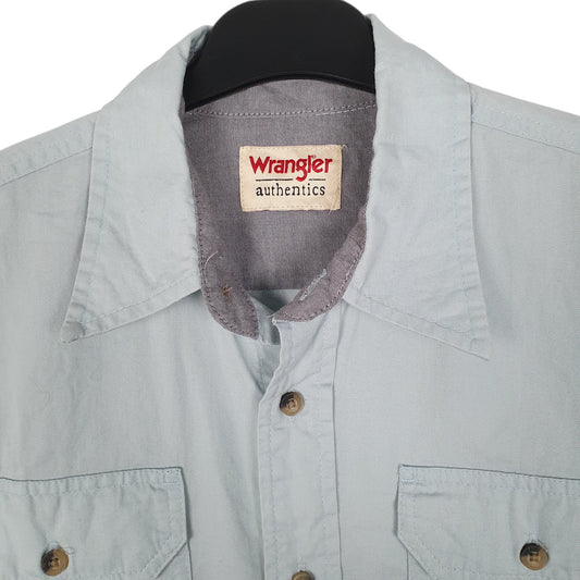 Mens Blue Wrangler   Shirt