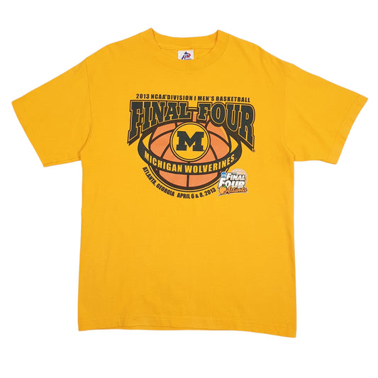 Mens Yellow NFL NCAA Short Sleeve T Shirt