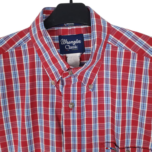 Mens Red Wrangler Classic  Shirt