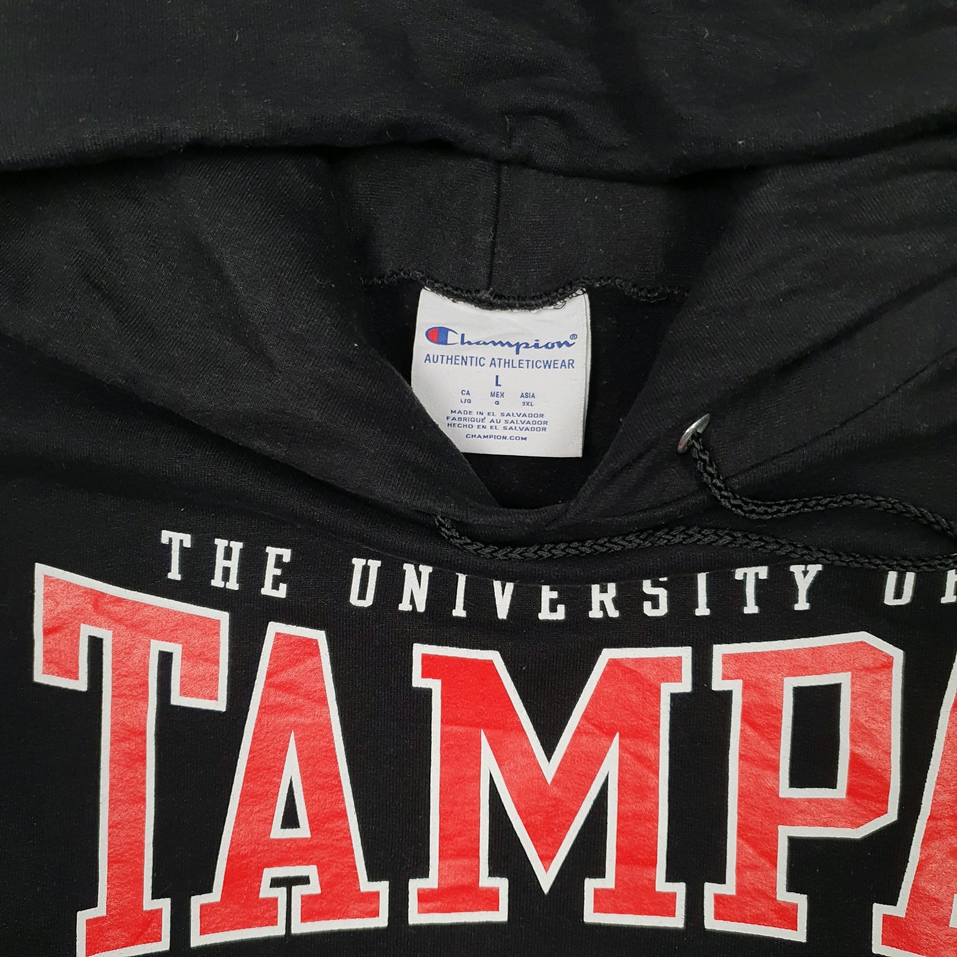 Mens Black Champion Tampa University Spartans Hoodie Jumper