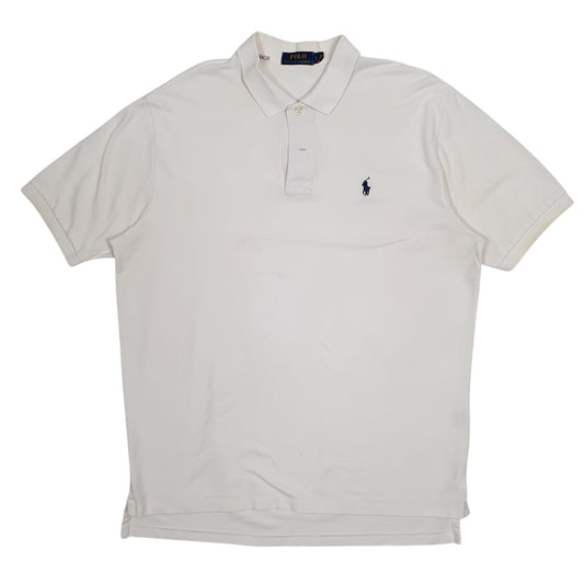 Mens White Polo Ralph Lauren  Short Sleeve Polo Shirt