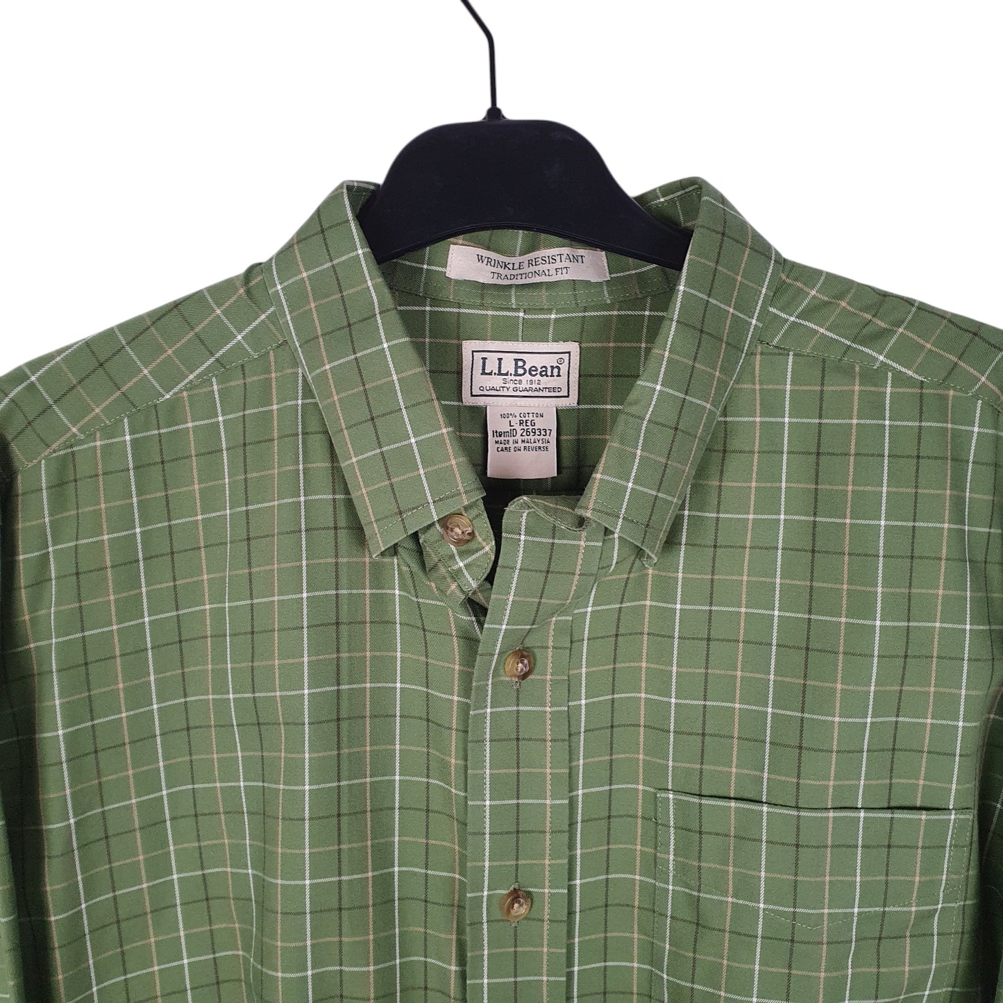 Mens Green L.L.Bean   Shirt