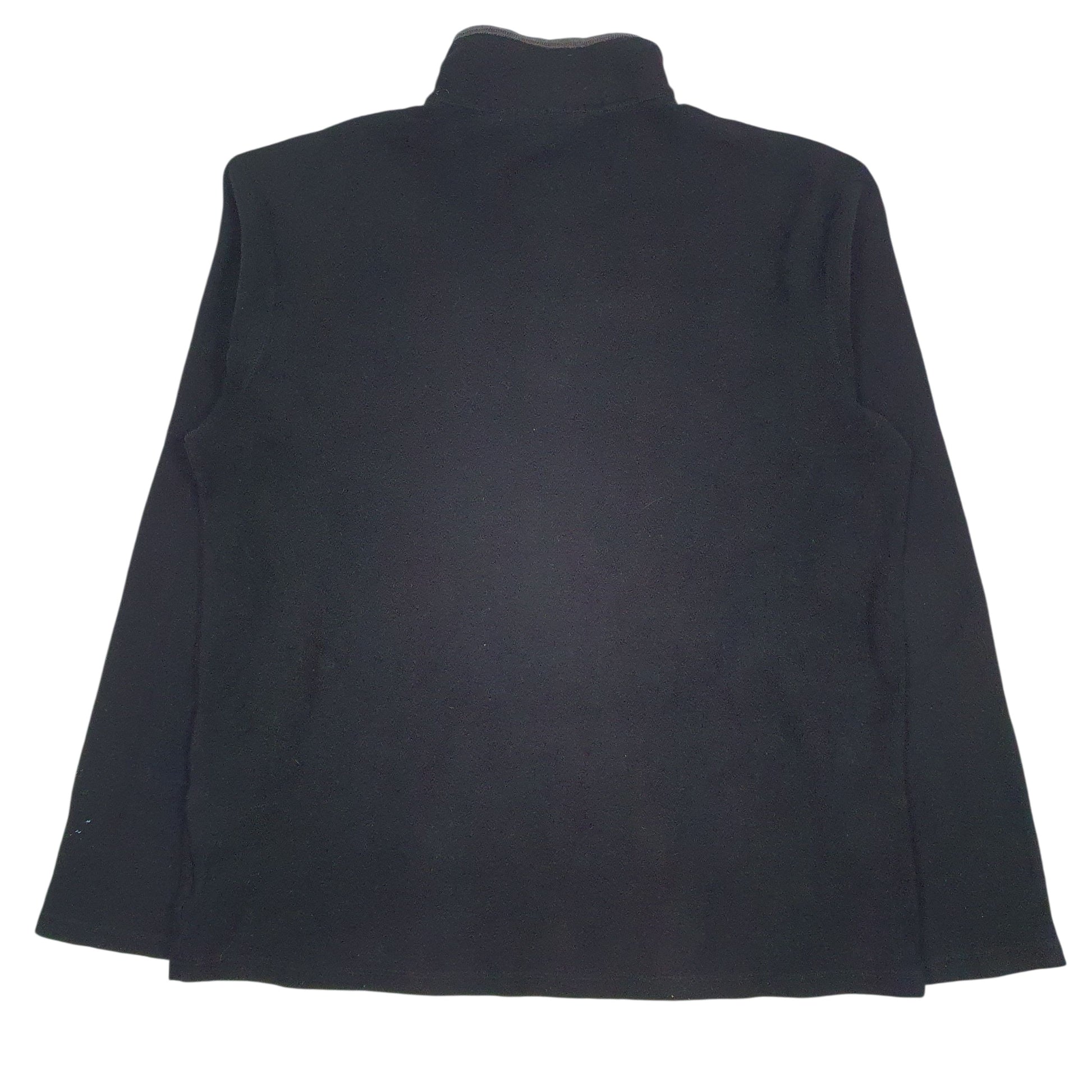 Mens Black Fila  Quarter Zip Jumper