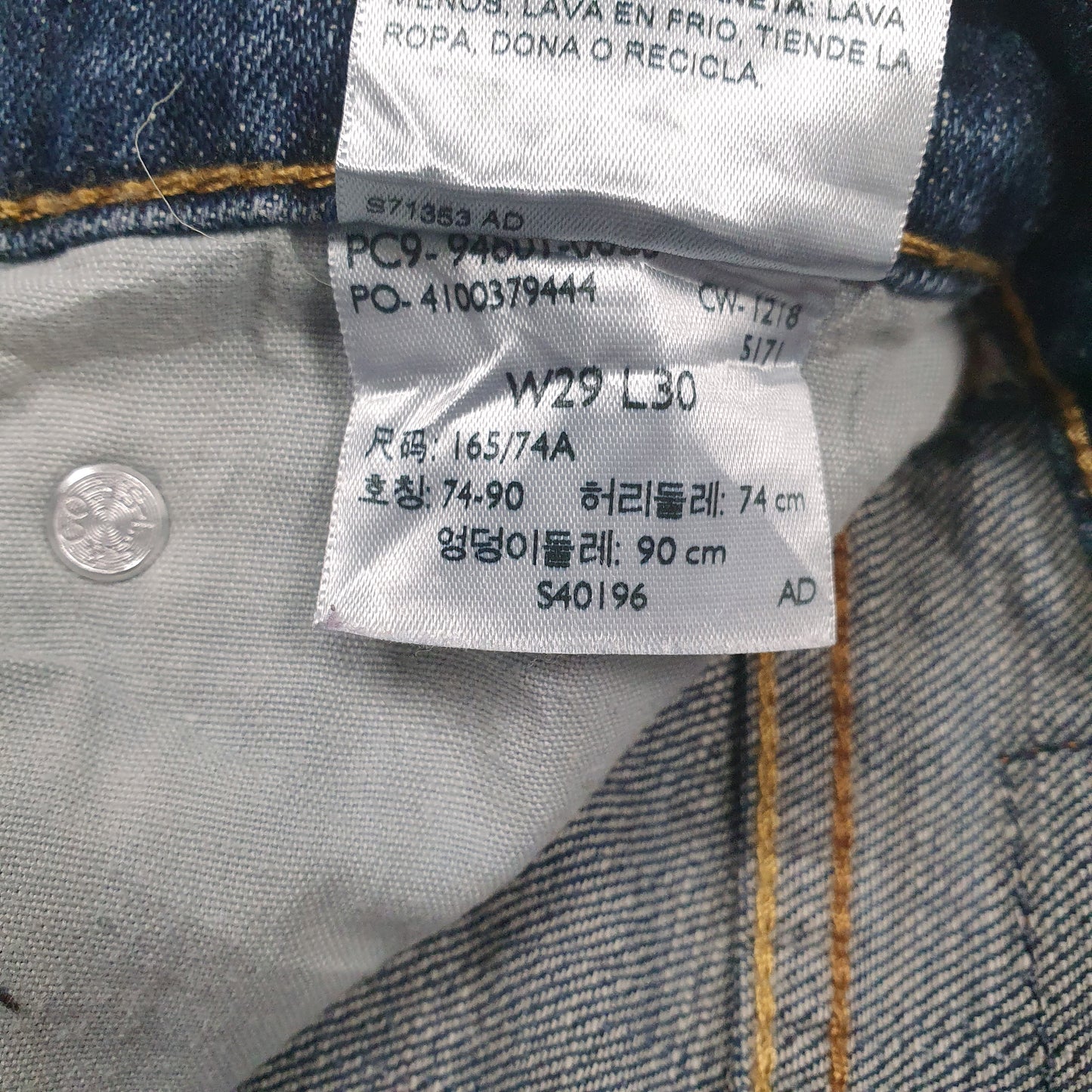Mens Blue Levis   Jeans