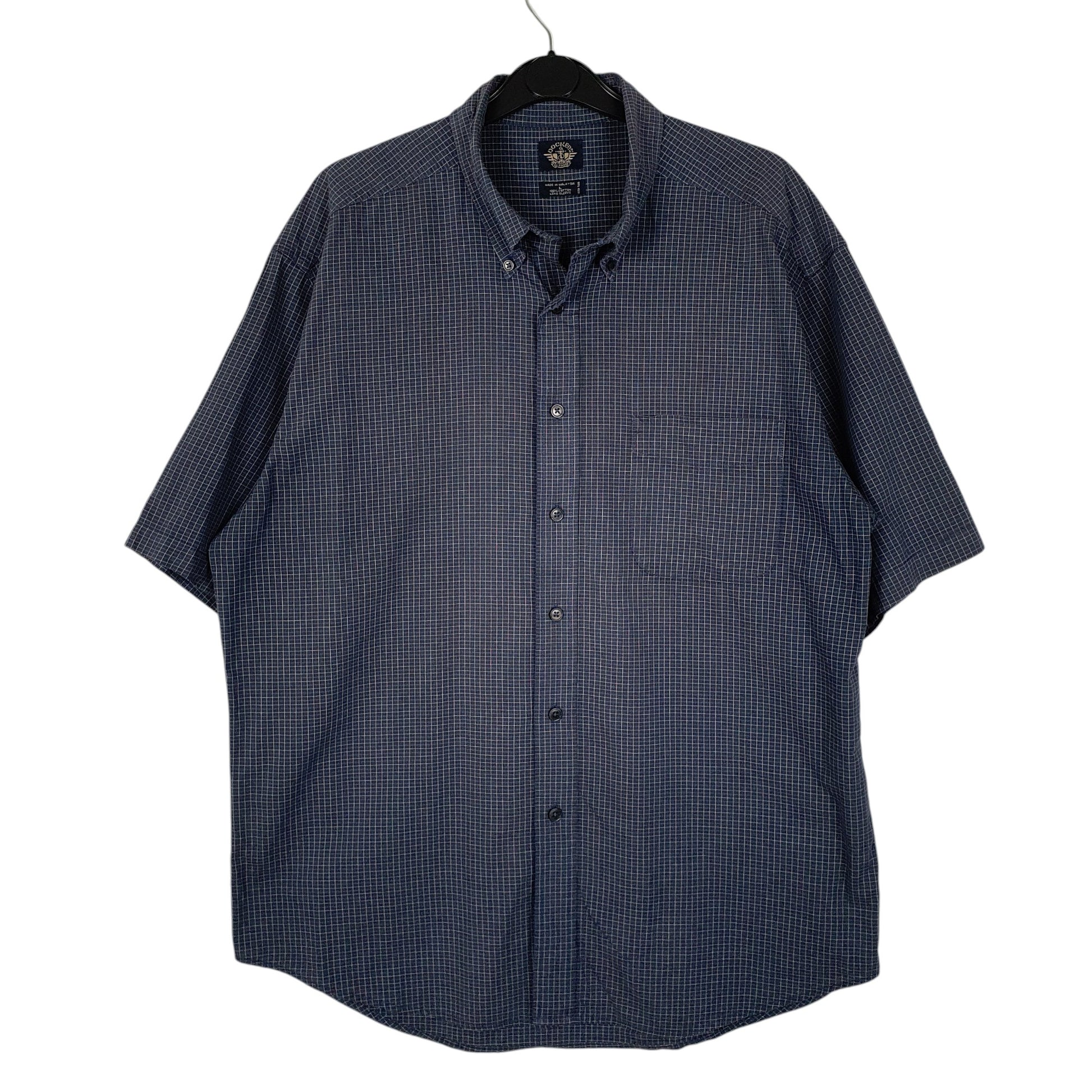 Mens Navy Dockers  Short Sleeve Shirt
