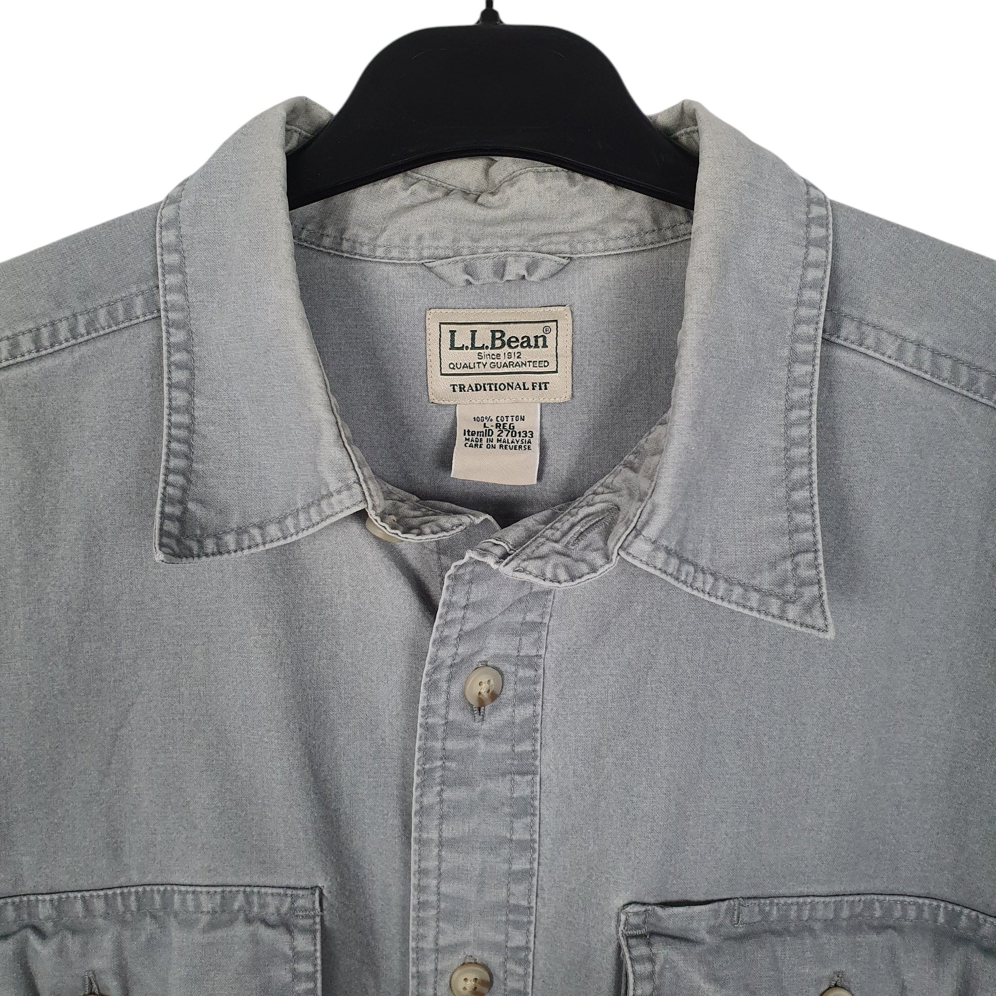 Mens Grey L.L.Bean   Shirt