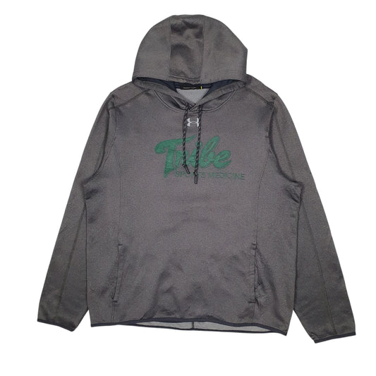 Mens Grey Under Armour  Hoodie Jumper