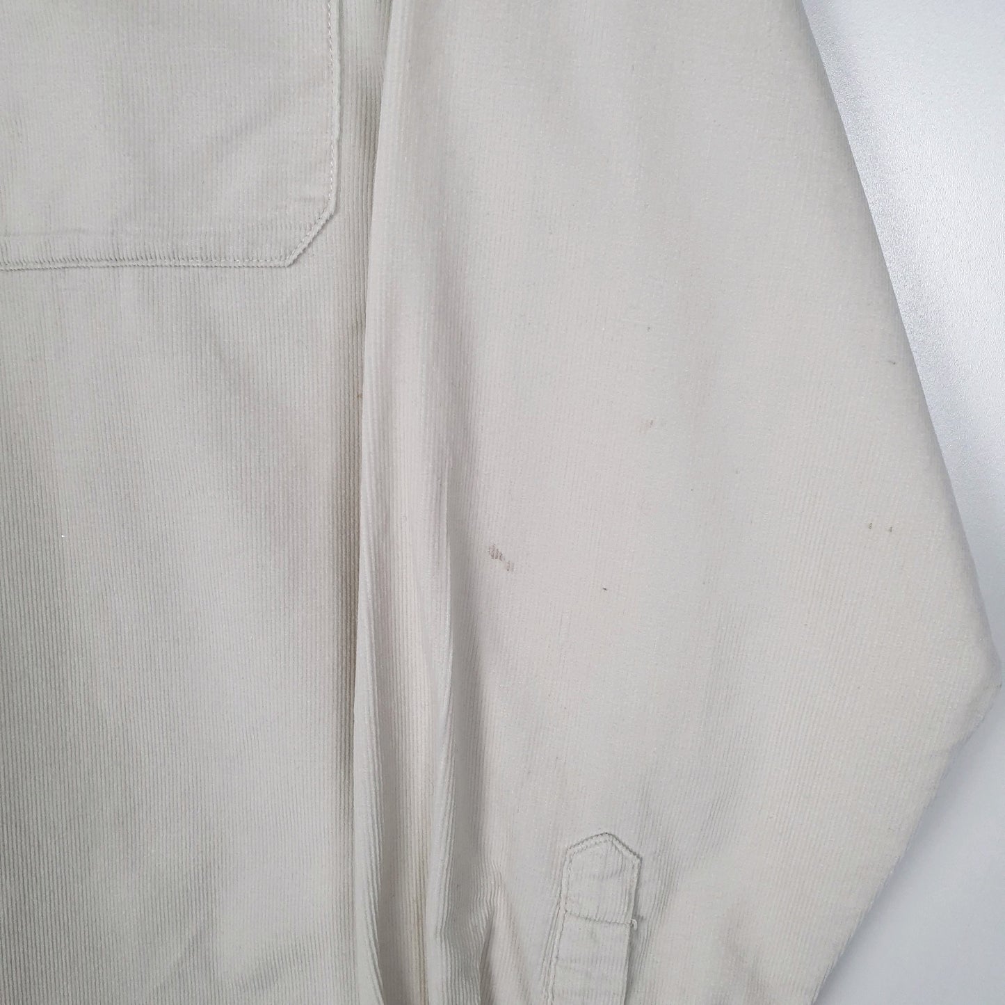 Mens Cream Izod Corduroy  Shirt