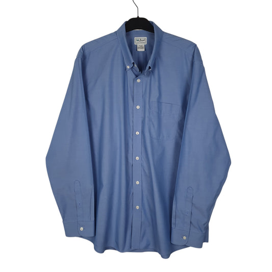 Mens Blue L.L.Bean  Long Sleeve Shirt