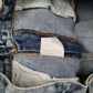 Mens Blue Levis Acid Wash Vintage 00s Tapered  Jeans