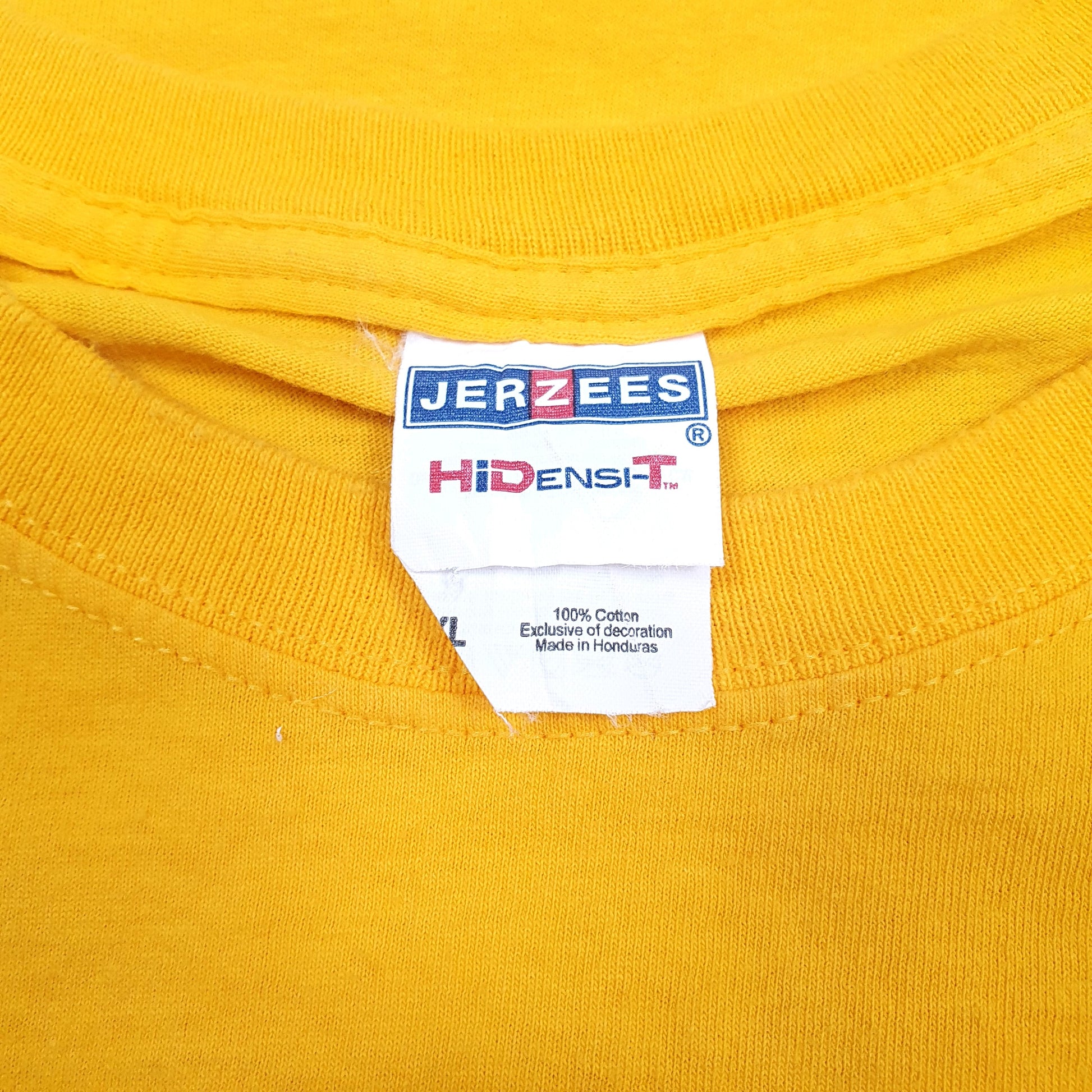 Mens Yellow Jerzees   T Shirt