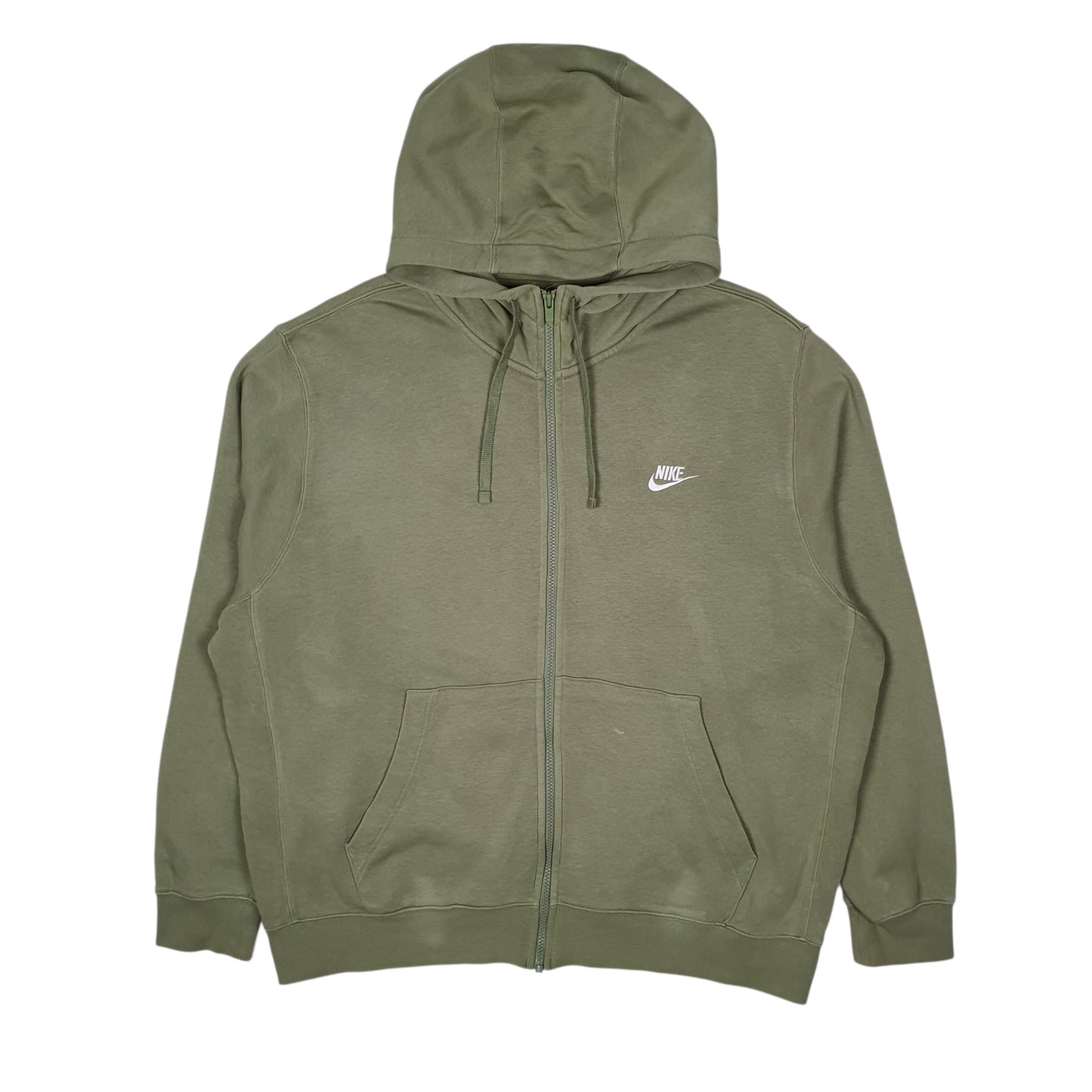 Mens Green Nike Hoodie Full Zip Jumper