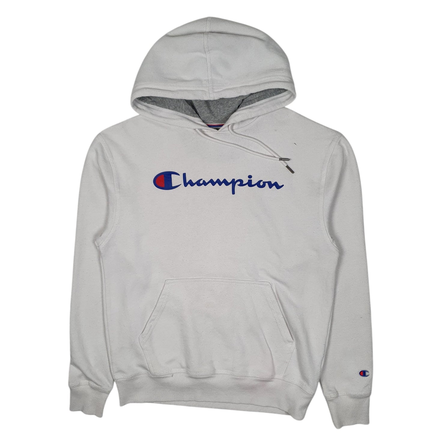 Mens White Champion  Hoodie Jumper