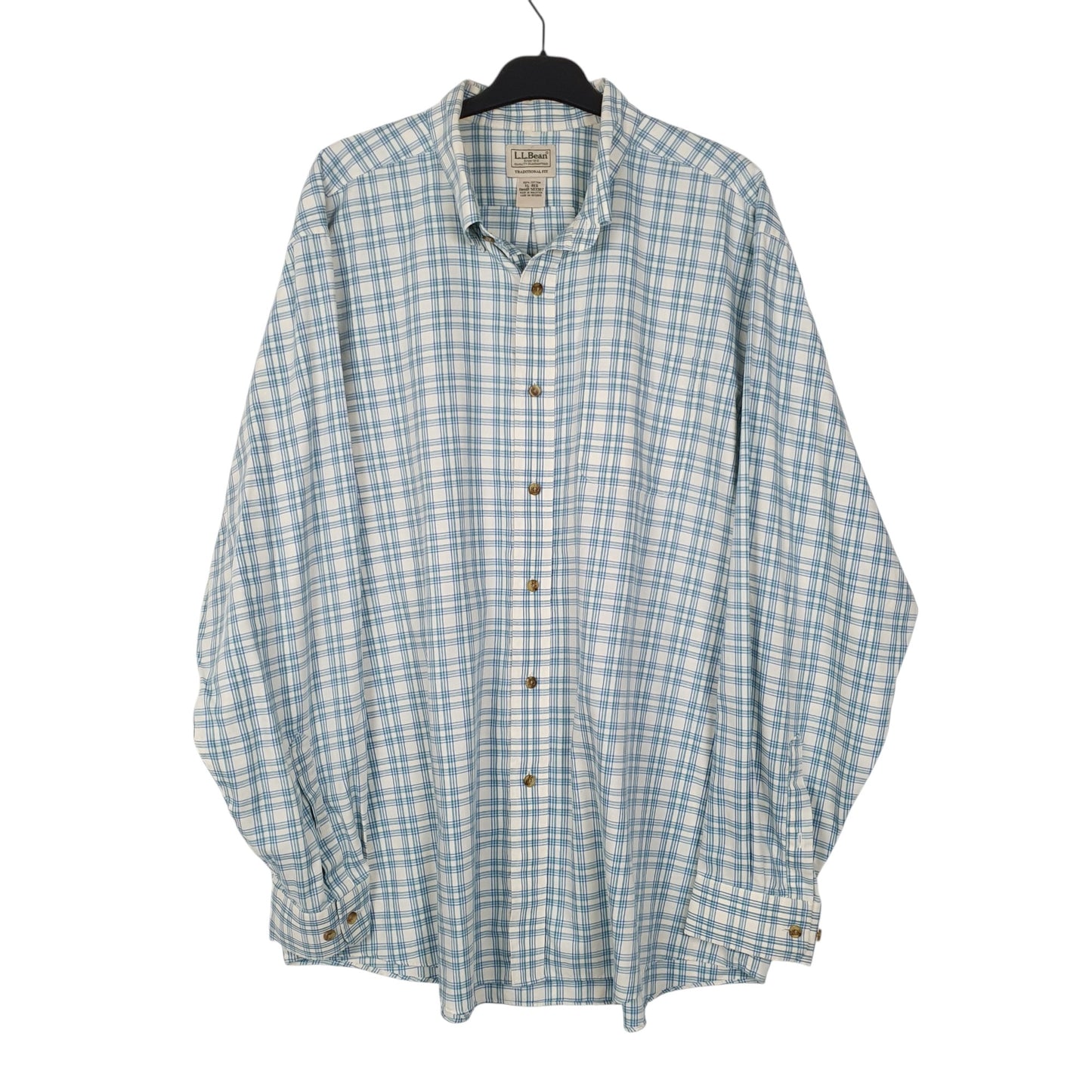 Mens Blue Wrangler  Long Sleeve Shirt