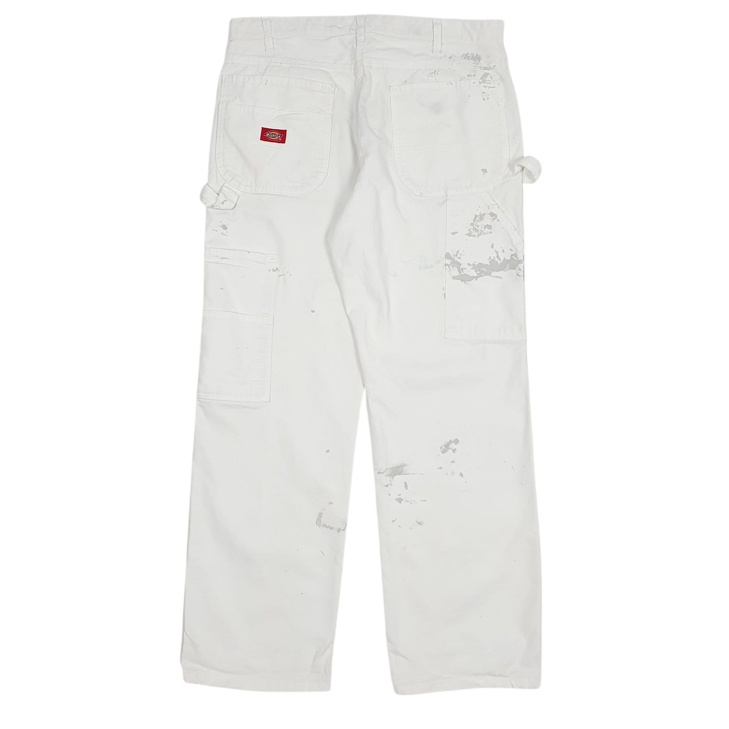 Mens White Dickies   Jeans