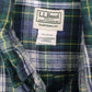 Mens Blue L.L.Bean Flannel  Shirt
