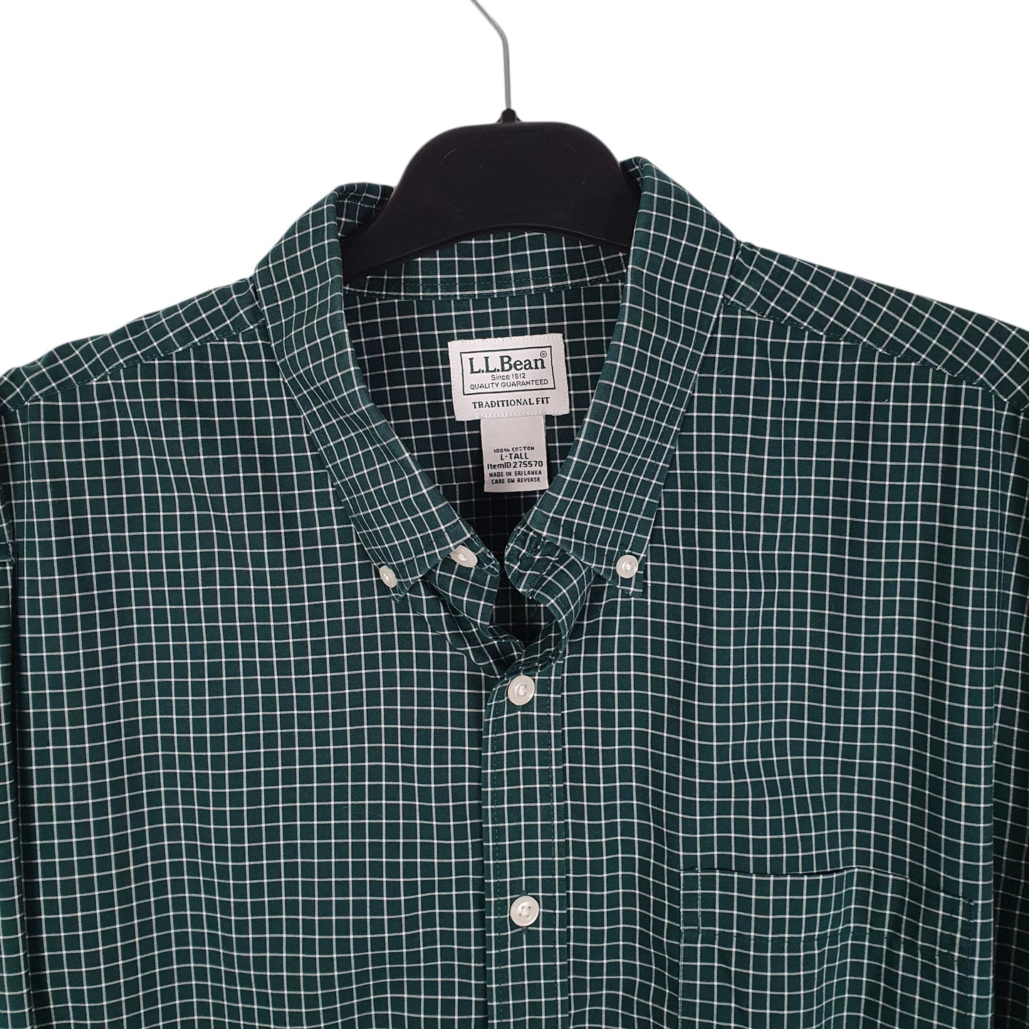 Mens Green L.L.Bean   Shirt