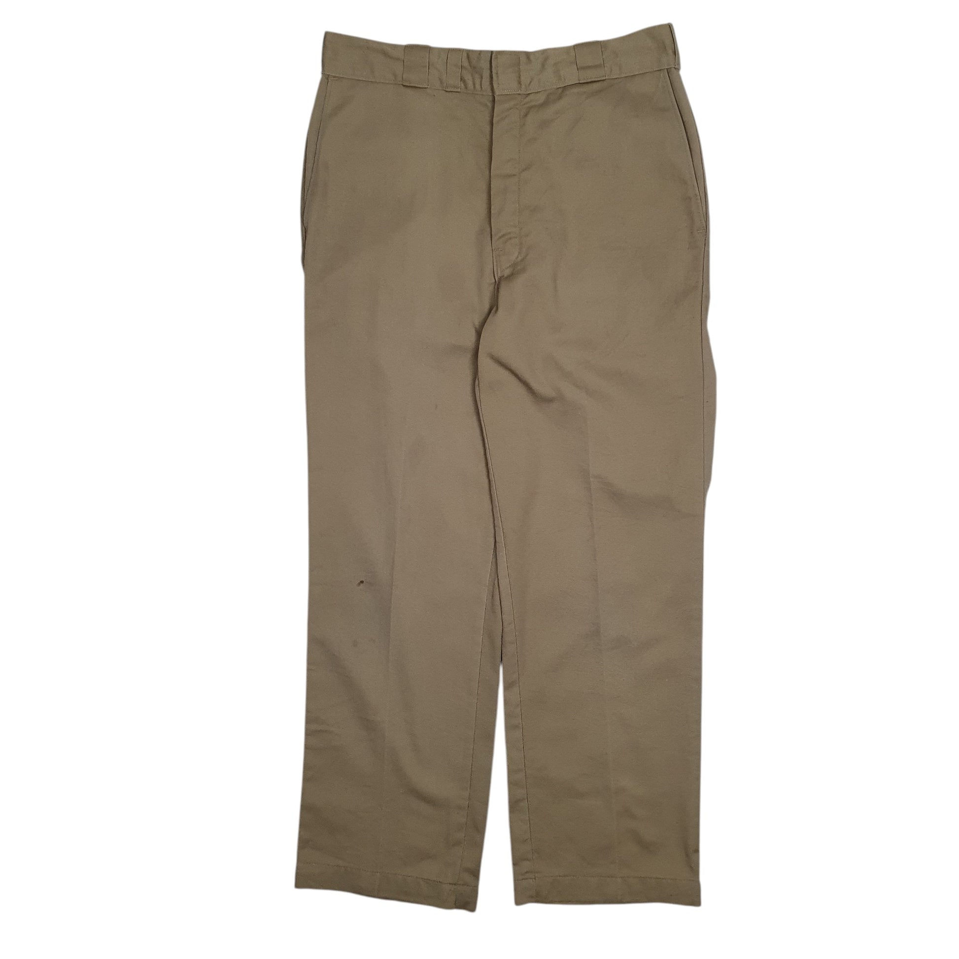 Mens Beige Dickies Vintage 90s Made In USA Chino Trousers