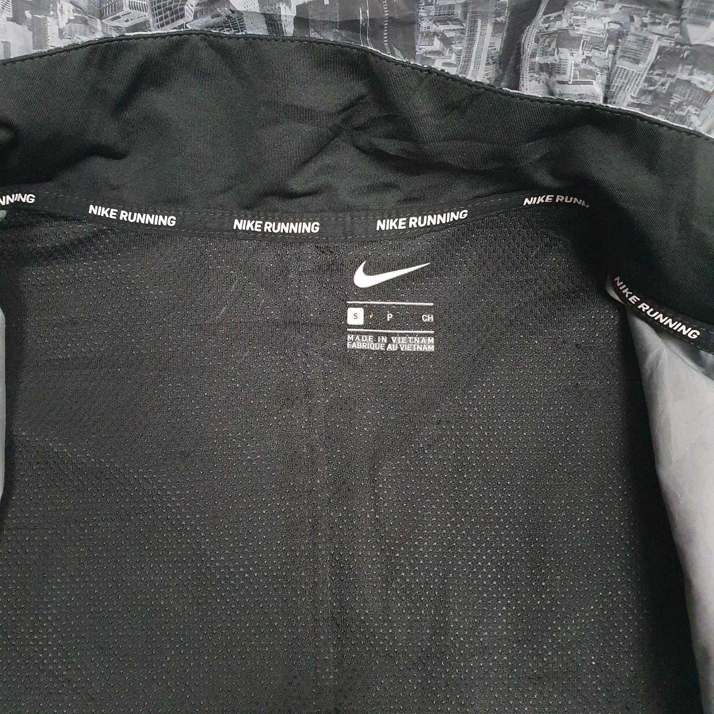Mens Grey Nike Running Chicago Marathon 2018  Coat