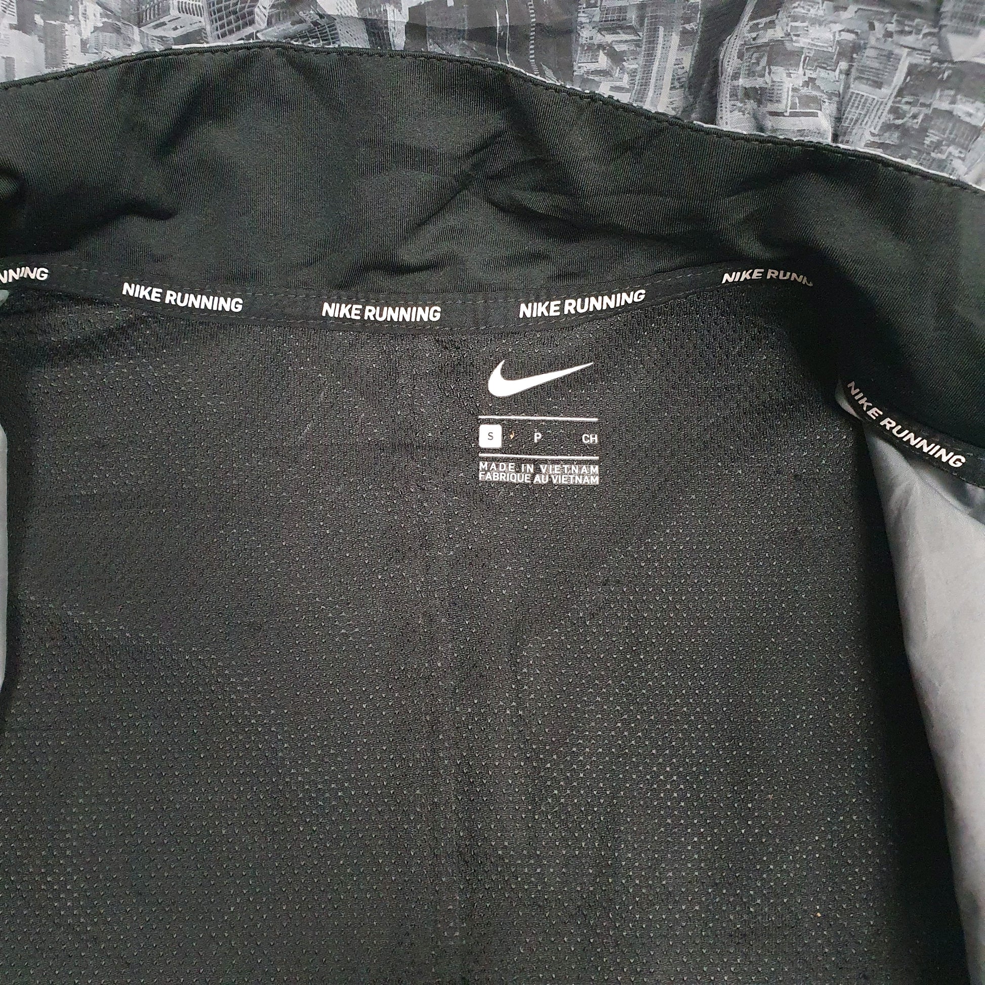 Mens Grey Nike Running Chicago Marathon 2018  Coat