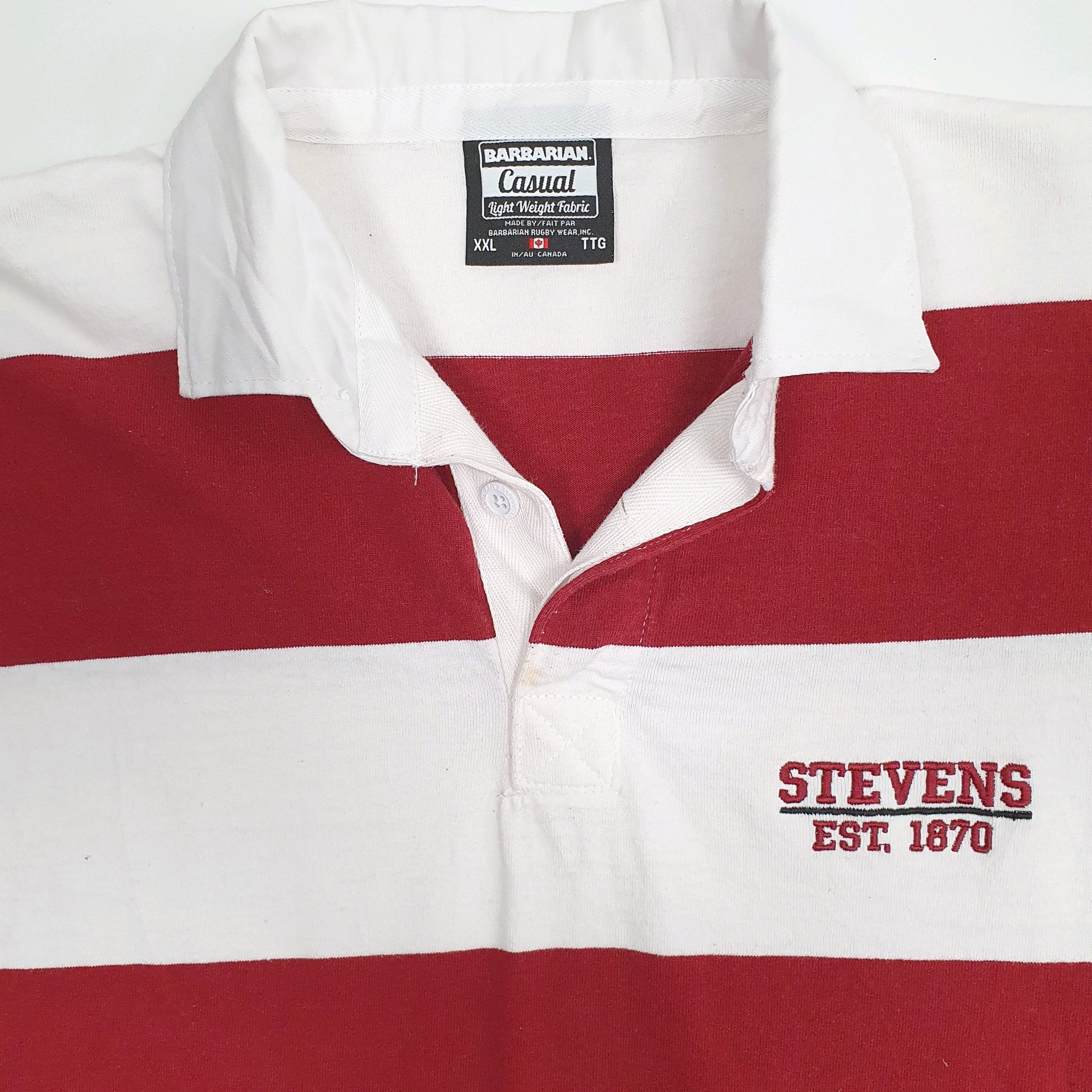 Mens Burgundy Barbarian Rugby Quarter Zip Polo Shirt